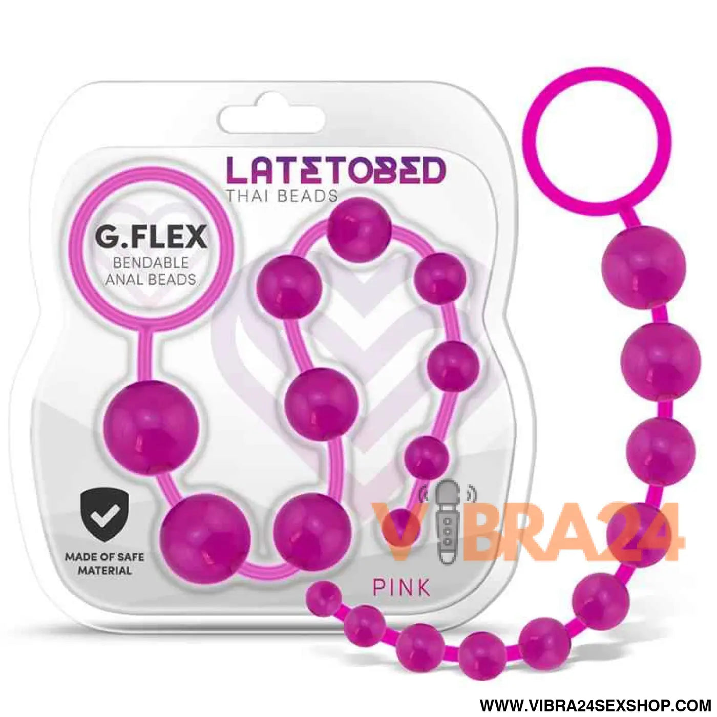 G.Flex Bendable Thai Anal Beads Pink