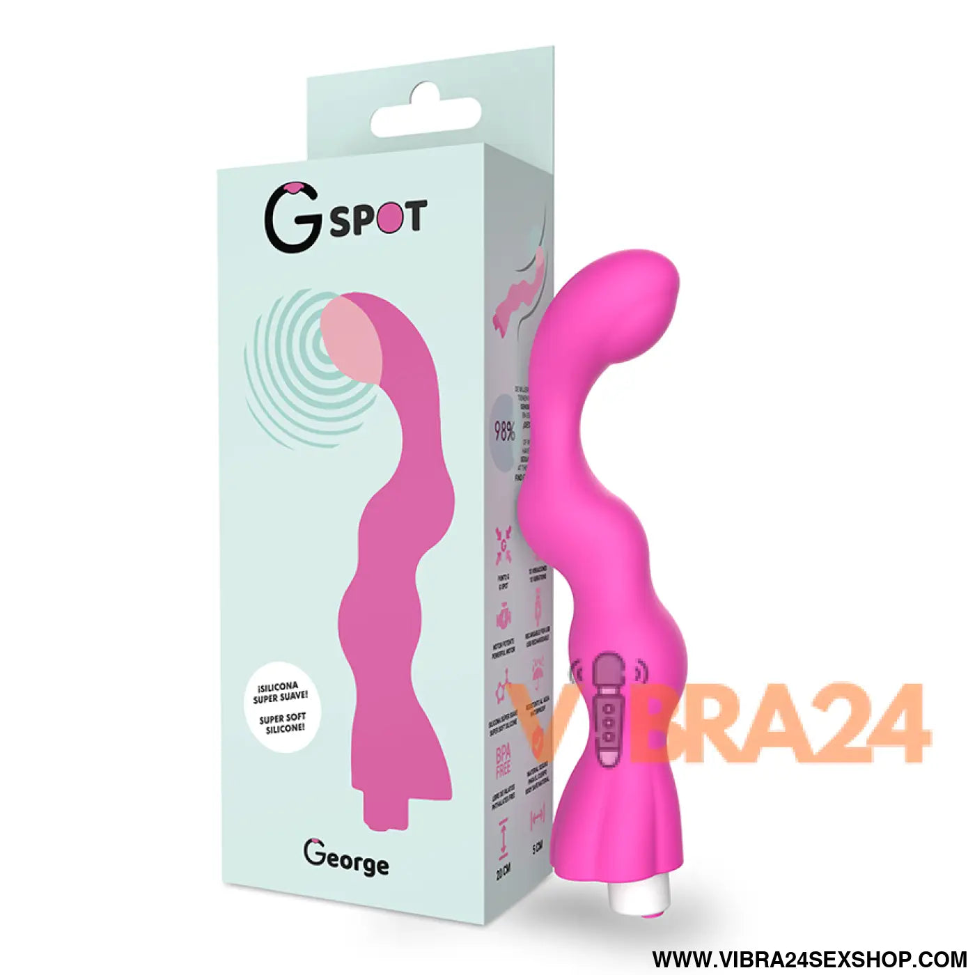 G-SPOT - GEORGE VIBRADOR GUM ROSA