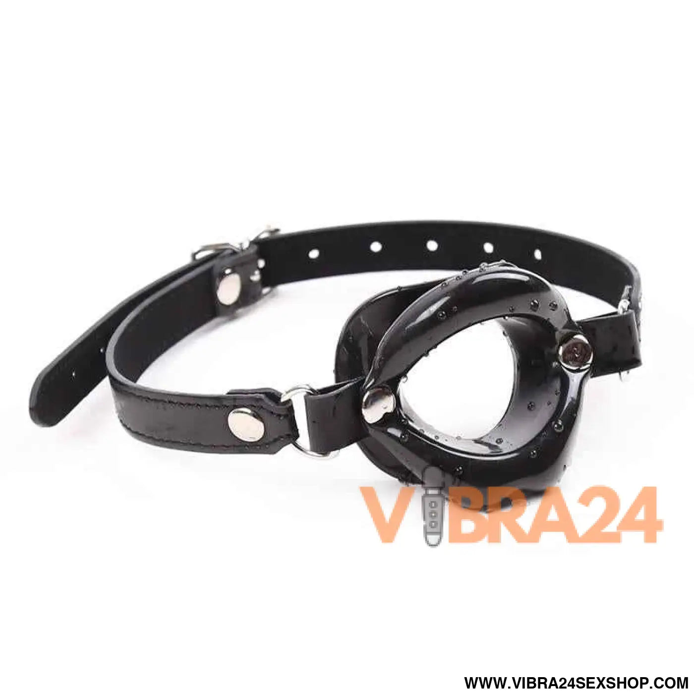 Gag Ball Mouth Shaped Black