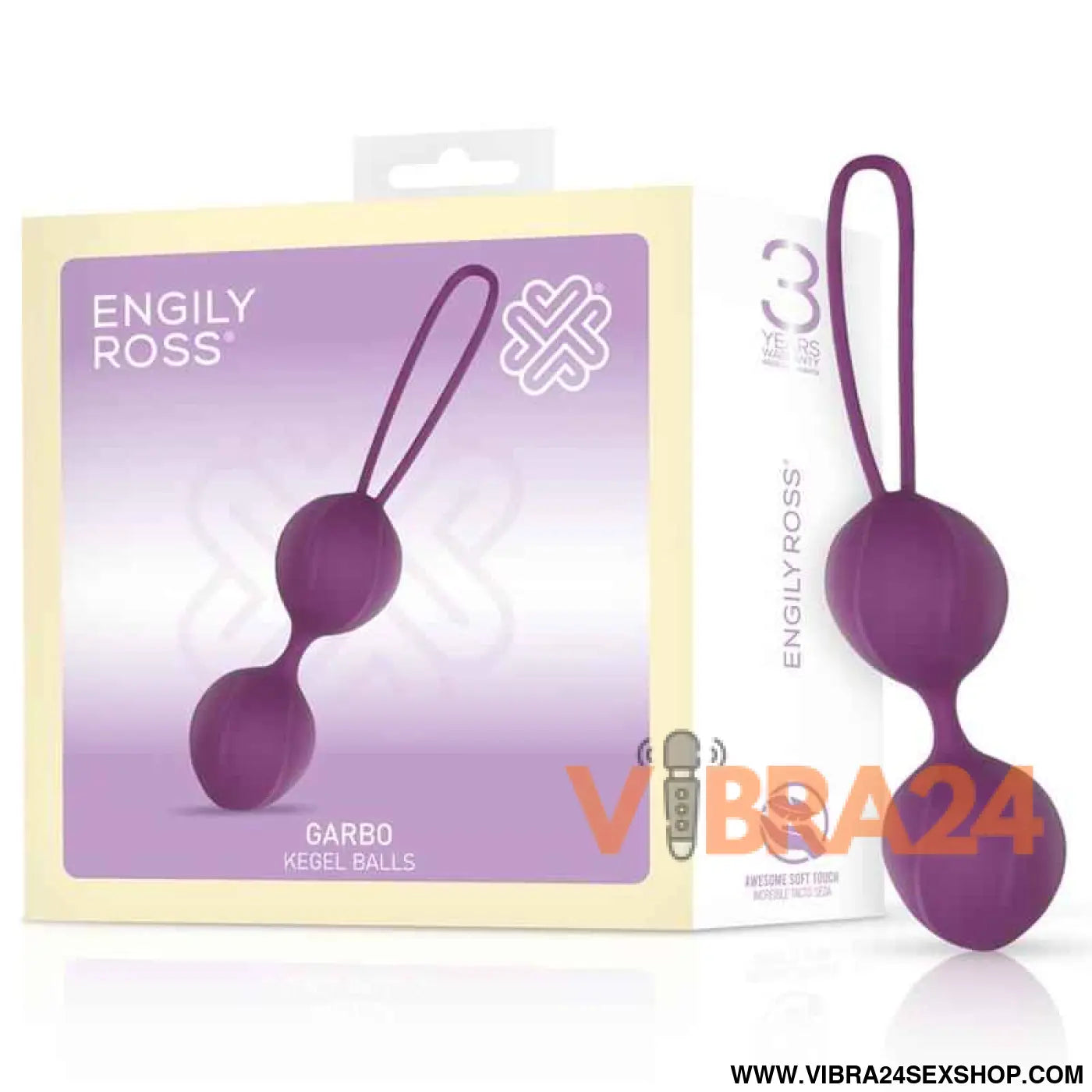 Garbo Double Kegel Ball Silicone Purple