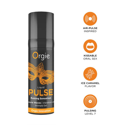 GEL ESTIMULANTE UNISEXO COM EFEITO PULSANTE LIQUID PULSE 15ML ORGIE
