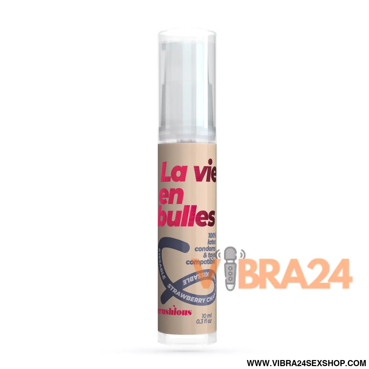 GEL LUBRIFICANTE STEAL MY KISSES COM SABOR A CHAMPANHE MORANGO CRUSHIOUS 10ML