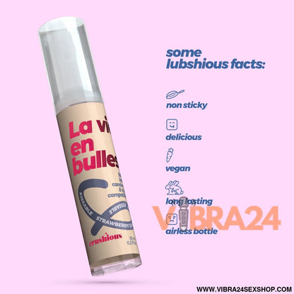 GEL LUBRIFICANTE STEAL MY KISSES COM SABOR A CHAMPANHE MORANGO CRUSHIOUS 10ML