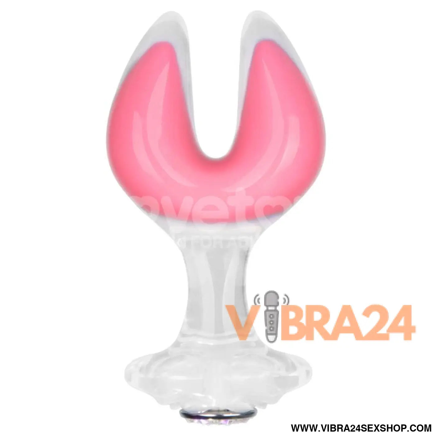 Gemoria Silicone Butt Plug dual crescent-shaped tip Glow Dark