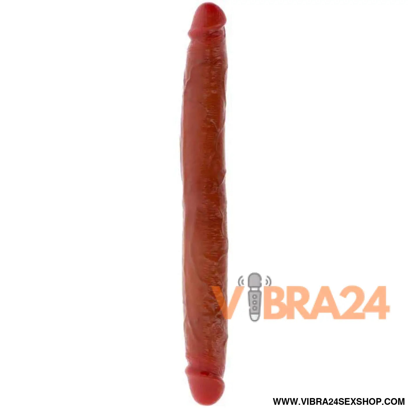 GET REAL - DILDO DE SILICONE DUAS PONTAS CARAMELO 35 CM