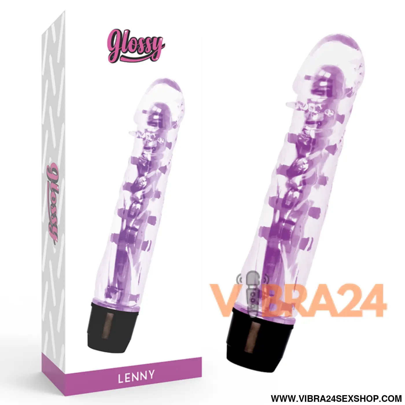 GLOSSY - VIBRADOR LENNY ROXO