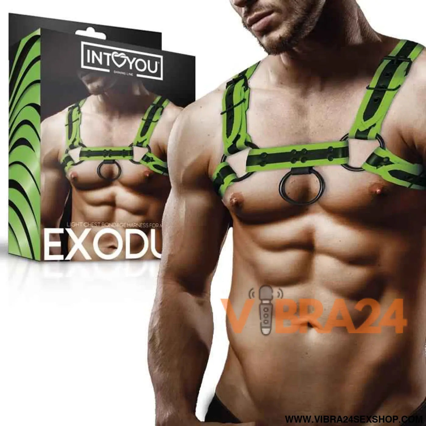 Glow in the Dark Bondage Chest Harness