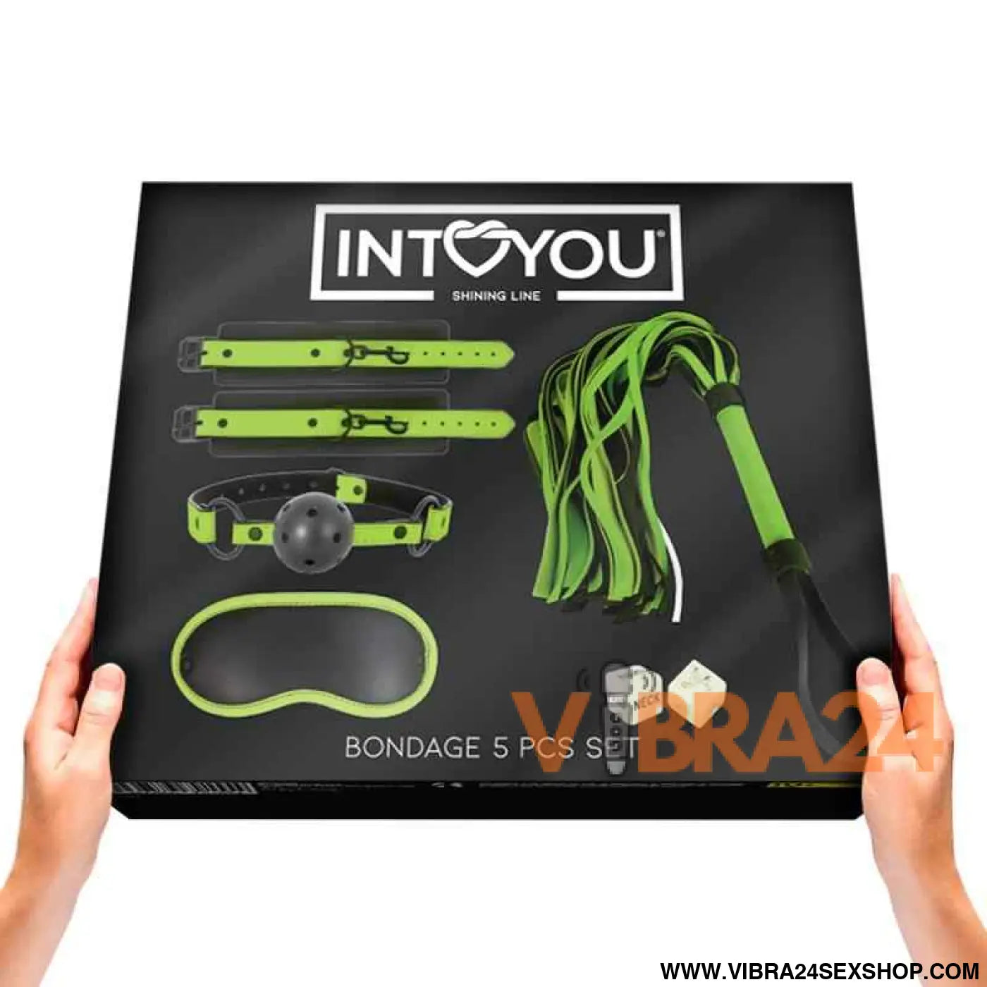 Glow in the Dark Bondage Set with 5 Pzs