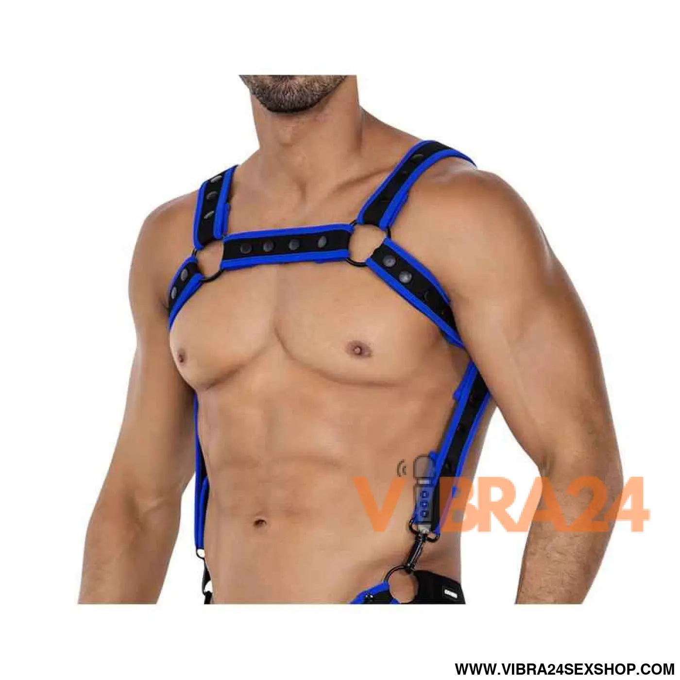 H4RNESS05 Chest Harness Neon Electric Blue One Size
