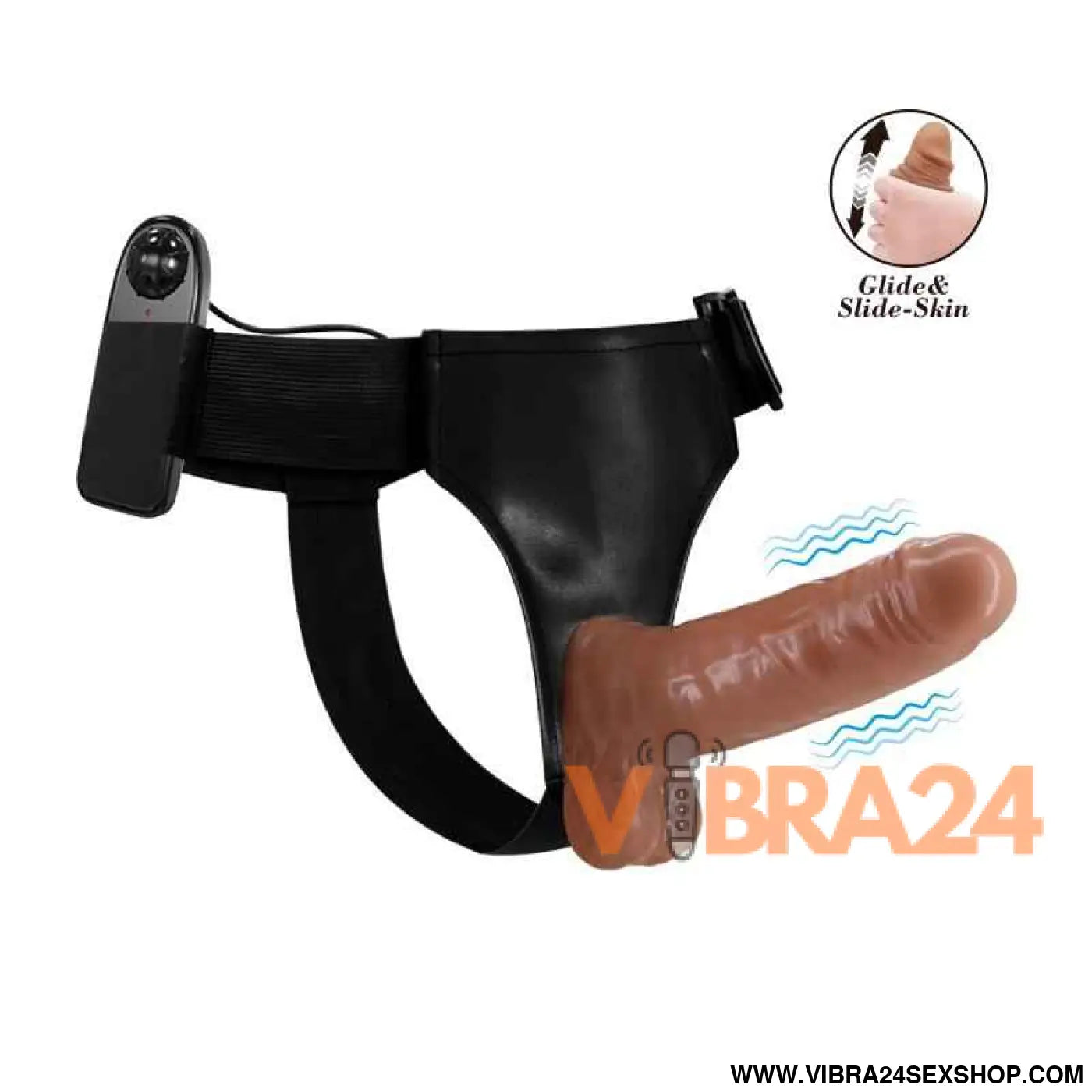 Harness with Retractable Dildo and Vibration