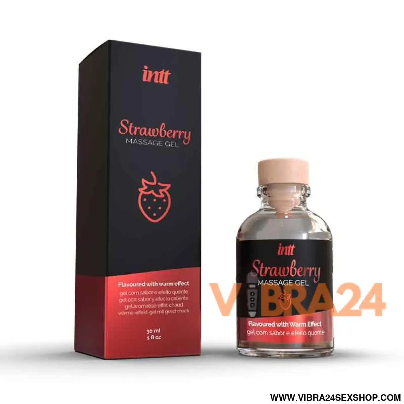 Heat Effect Massage Gel Strawberry 30 ml