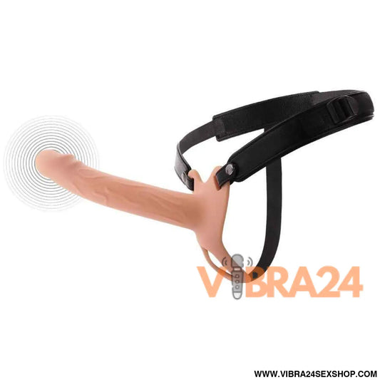 HIDDEN DESIRE - Vibrador Strap-On 20 cm Inferno Manga Peniana Vibratória
