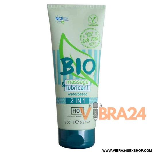 HOT - BIO MASSAGE & LUBRIFICANTE À BASE DE ÁGUA 2 EM 1 200 ML