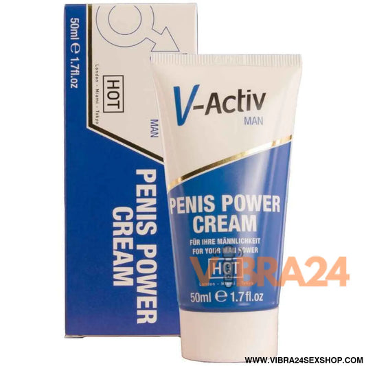 HOT - CREME PARA POTÊNCIA PENIANA V-ACTIV HOMENS 50 ML
