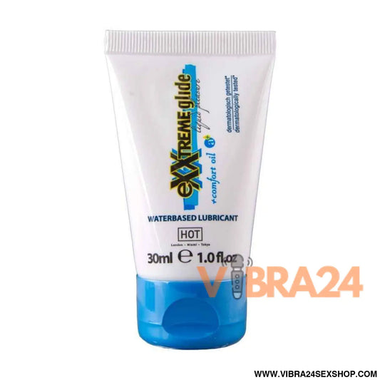 HOT - EXXTREME GLIDE LUBRIFICANTE À BASE DE ÁGUA + ÓLEO CONFORTANTE A+ 30 ML