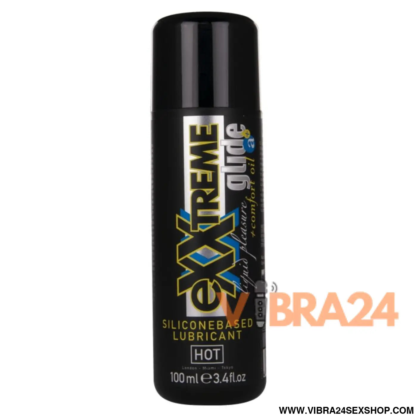 HOT - EXXTREME GLIDE LUBRIFICANTE À BASE DE SILICONE + ÓLEO CONFORTANTE A+ 100 ML