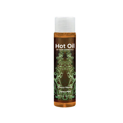 NUEI Cosmetics – Hot Oil Choco Mint: Óleo com Efeito de Aquecimento e Sabor Chocolate-Menta para Preliminares Sensuais