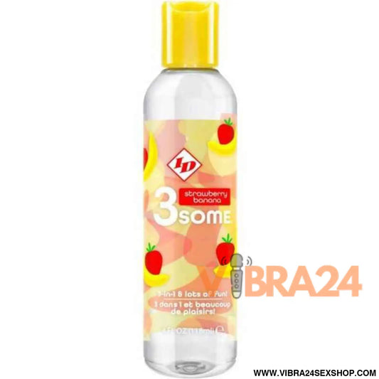 ID 3SOME - GARRAFA DE BANANA MORANGO COM 4 FL OZ