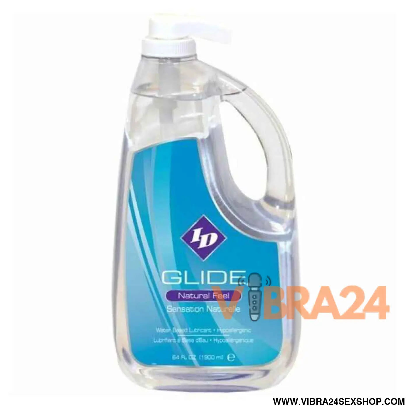 ID GLIDE - LUBRIFICANTE À BASE DE ÁGUA + SENSAÇÃO NATURAL HIPOALERGÉNICA 1900 ML