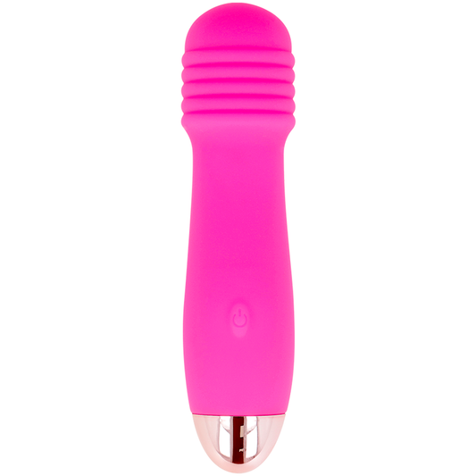 DOLCE VITA - VIBRADOR RECARREGÁVEL DE TRÊS VELOCIDADES PINK 7 - VIBRA24 SEXSHOP