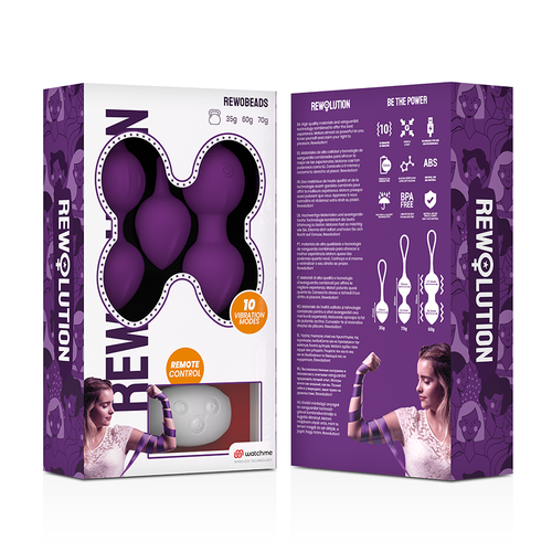 REWOLUTION - Bolas Vibratórias Controle Remoto REWOBEADS com Tecnologia WATCHME - VIBRA24 SEXSHOP