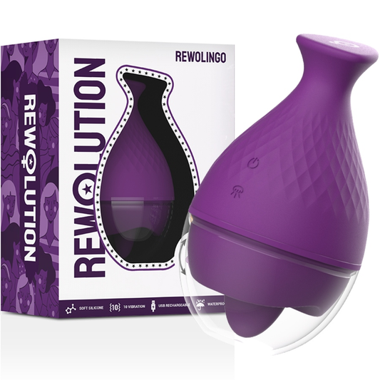 REWOLUTION - VIBRADOR REWOLINGO COM LÍNGUA - VIBRA24 SEXSHOP