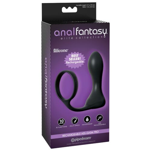 ANAL FANTASY ELITE COLLECTION - Ass-Gasm Recarregável para Prazer Intenso