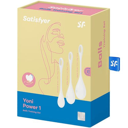 Satisfyer - Conjunto de Treino Yoni Power 1 Branco para Treino Yoni Satisfyer
