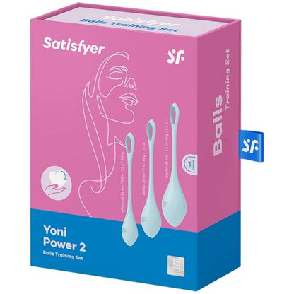 Satisfyer - Conjunto de Treino Yoni Power 2 Azul para Treino Yoni Satisfyer