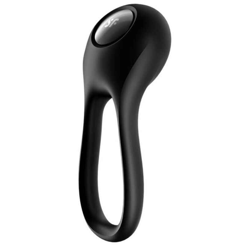 SATISFYER - VIBRADOR MAJESTIC DUO RING PRETO - VIBRA24 SEXSHOP