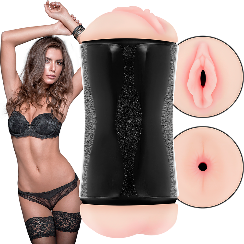JAMYJOB - MASTURBADOR DE BURACO DUPLO JAMYJOB - RANDY - VAGINA E NUS - VIBRA24 SEXSHOP