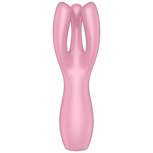 SATISFYER - VIBRADOR THREESOME 3 ROSA