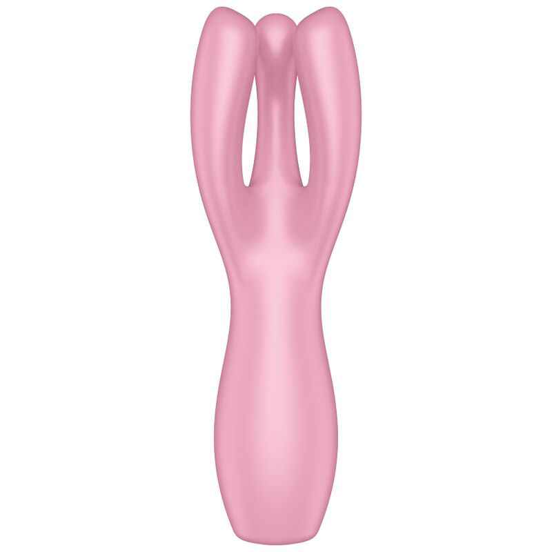 SATISFYER - VIBRADOR THREESOME 3 ROSA - VIBRA24 SEXSHOP