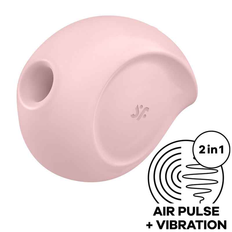 SATISFYER - ESTIMULADOR DE PULSO DE AR SUGAR RUSH E VIBRADOR ROSA - VIBRA24 SEXSHOP