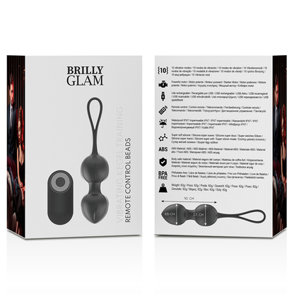 Brilly Glam - Vibrador de Kegel com Controle Remoto para Intensidade Personalizada - VIBRA24 SEXSHOP