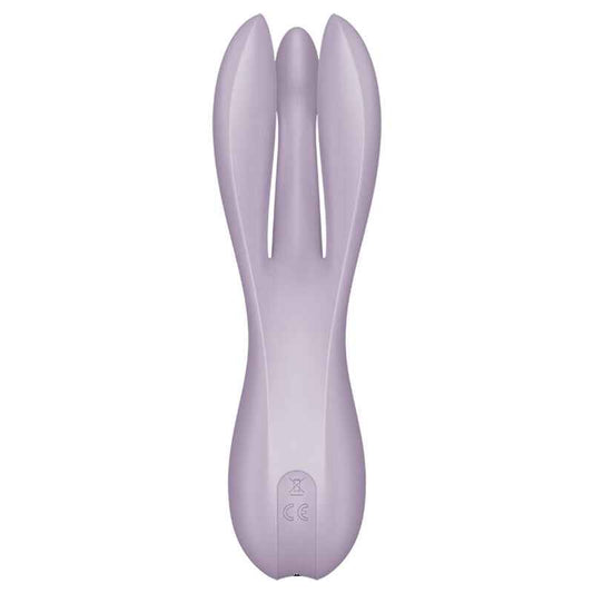 SATISFYER - VIBRADOR THREESOME 2 VIOLETA - VIBRA24 SEXSHOP