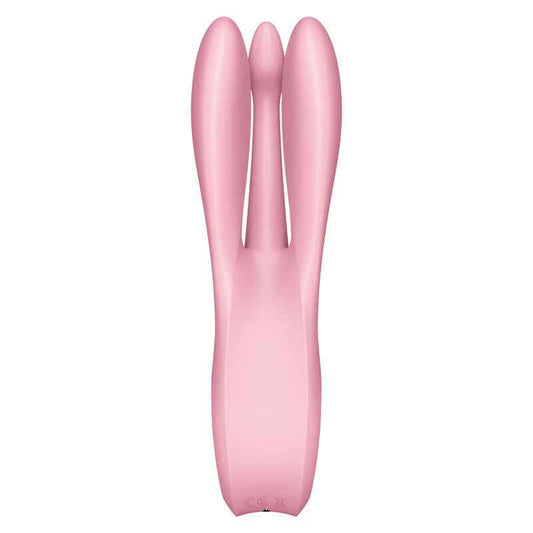 SATISFYER - VIBRADOR THREESOME 1 ROSA - VIBRA24 SEXSHOP