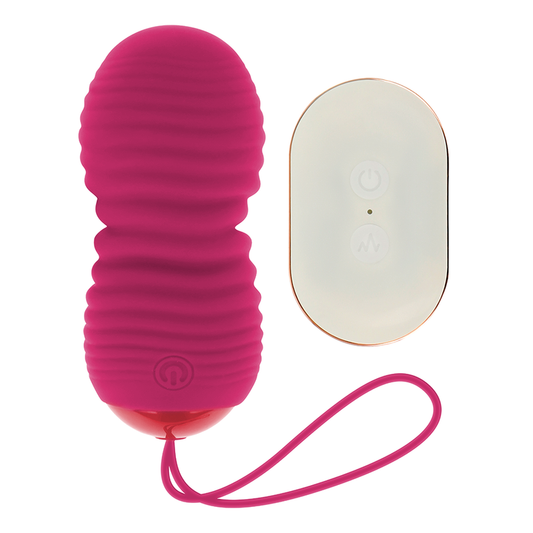 OHMAMA - OVO DE CONTROLE REMOTO 7 MODOS PARA CIMA E PARA BAIXO ROSA - VIBRA24 SEXSHOP