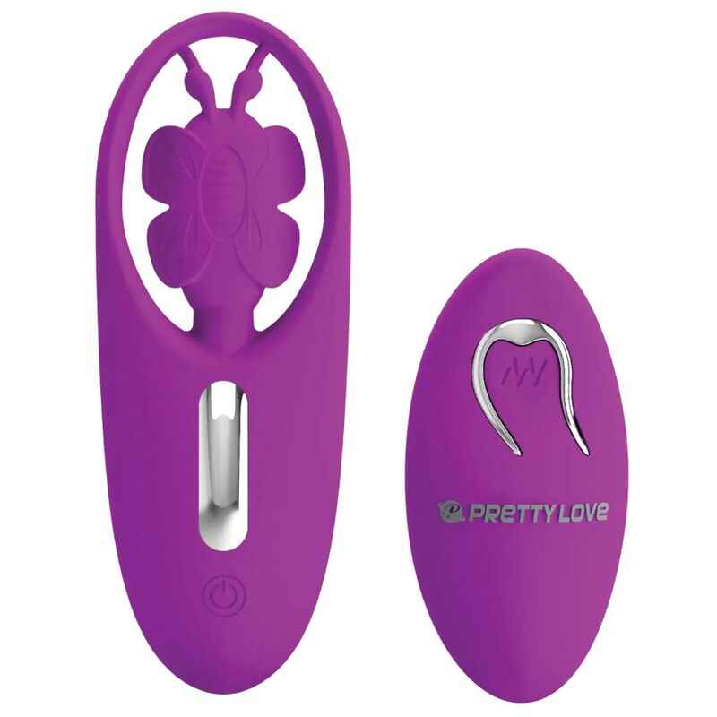 PRETTY LOVE - ESTIMULADOR DE BORBOLETA DANCING PARA CALAS COM CONTROLE REMOTO LILAC - VIBRA24 SEXSHOP