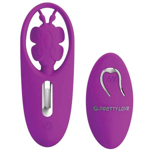 PRETTY LOVE - ESTIMULADOR DE BORBOLETA DANCING PARA CALAS COM CONTROLE REMOTO LILAC - VIBRA24 SEXSHOP