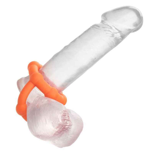 CALEXOTICS - ALPHA ALL STAR ANEL LARANJA - VIBRA24 SEXSHOP
