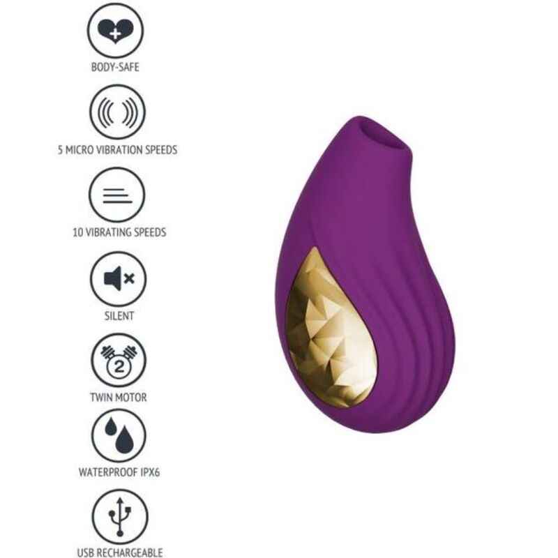 XOCOON - ESTIMULADOR DE AMOR DIVINO ROXO - VIBRA24 SEXSHOP
