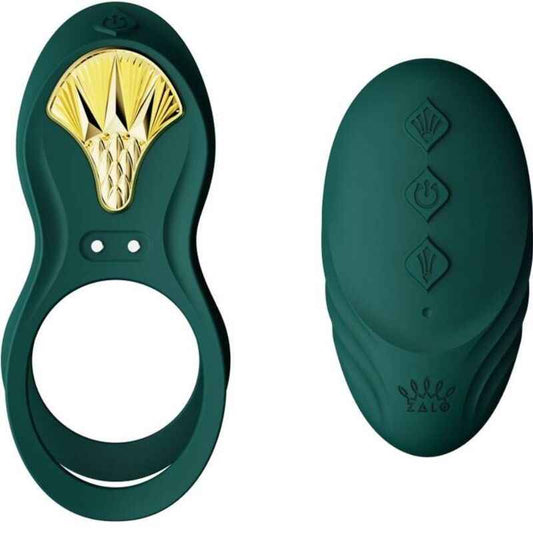 ZALO - ANEL VIBRANTE PARA CASAIS BAYEK VERDE - VIBRA24 SEXSHOP