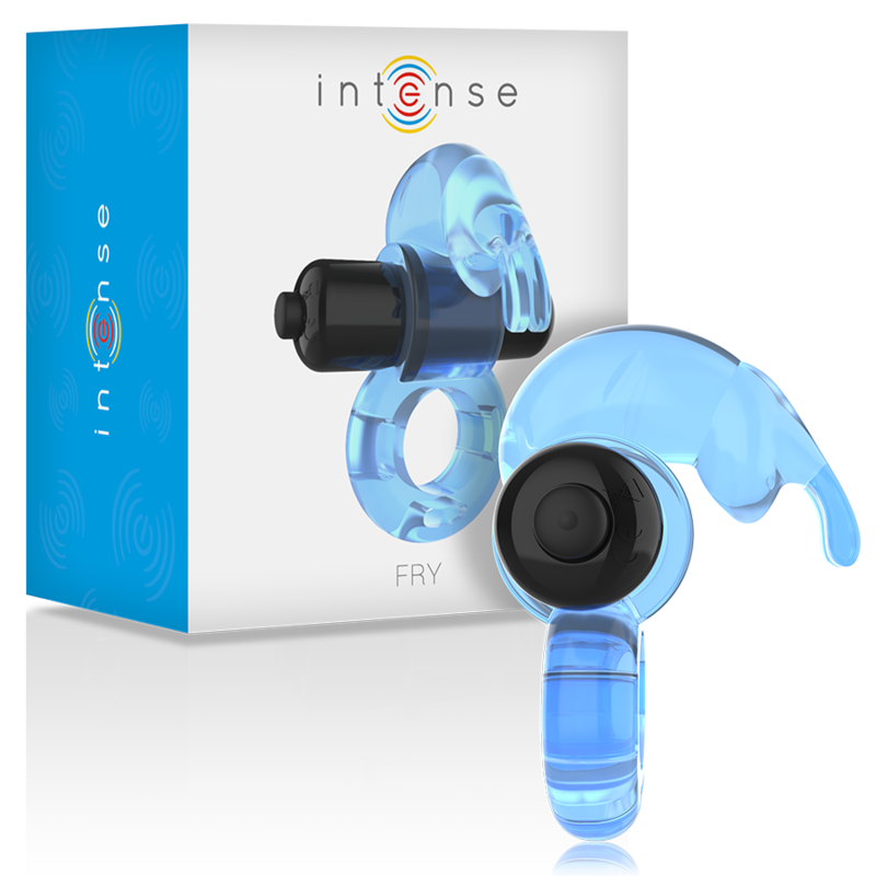 INTENSE - ANEL VIBRADOR - FRY AZUL - VIBRA24 SEXSHOP