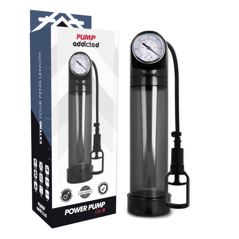 PUMP ADDICTED - RX9 PRETO - VIBRA24 SEXSHOP
