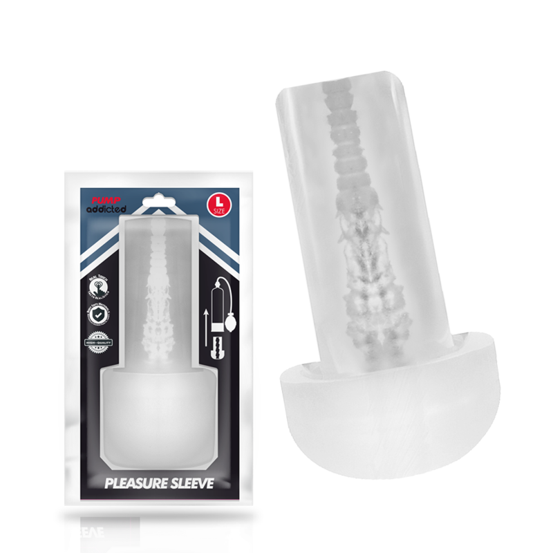 PUMP ADDICTED - MASTURBADOR COM MANGA DE PRAZER TAMANHO G - VIBRA24 SEXSHOP