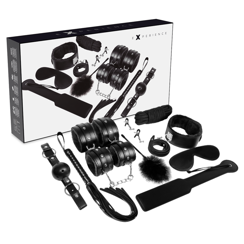 EXPERIENCE - KIT BDSM FETISH SÉRIE PRETA - VIBRA24 SEXSHOP