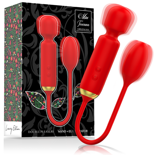 MIA - TOSCANA VARINHA DO PRAZER DUPLO + OVO VIBRANTE - VIBRA24 SEXSHOP