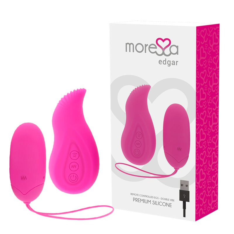 MORESSA - CONTROLE REMOTO DE SILICONE EDGAR PREMIUM - VIBRA24 SEXSHOP