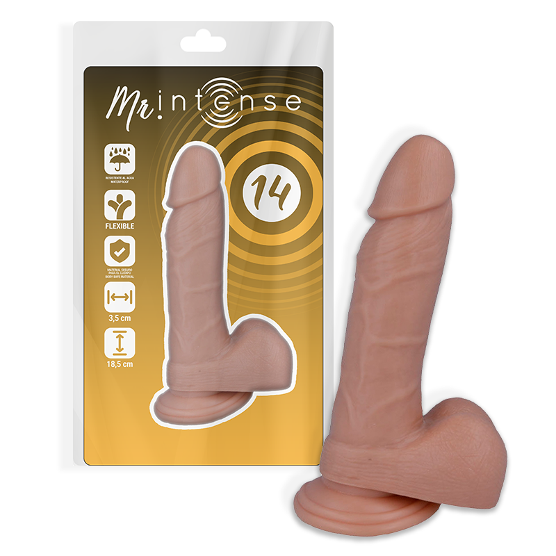 MR INTENSE - 14 PÊNIS REALÍSTICO 18.5 CM -O- 3.8 CM - VIBRA24 SEXSHOP